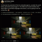 <b>上有一个红门和一个蓝门</b>